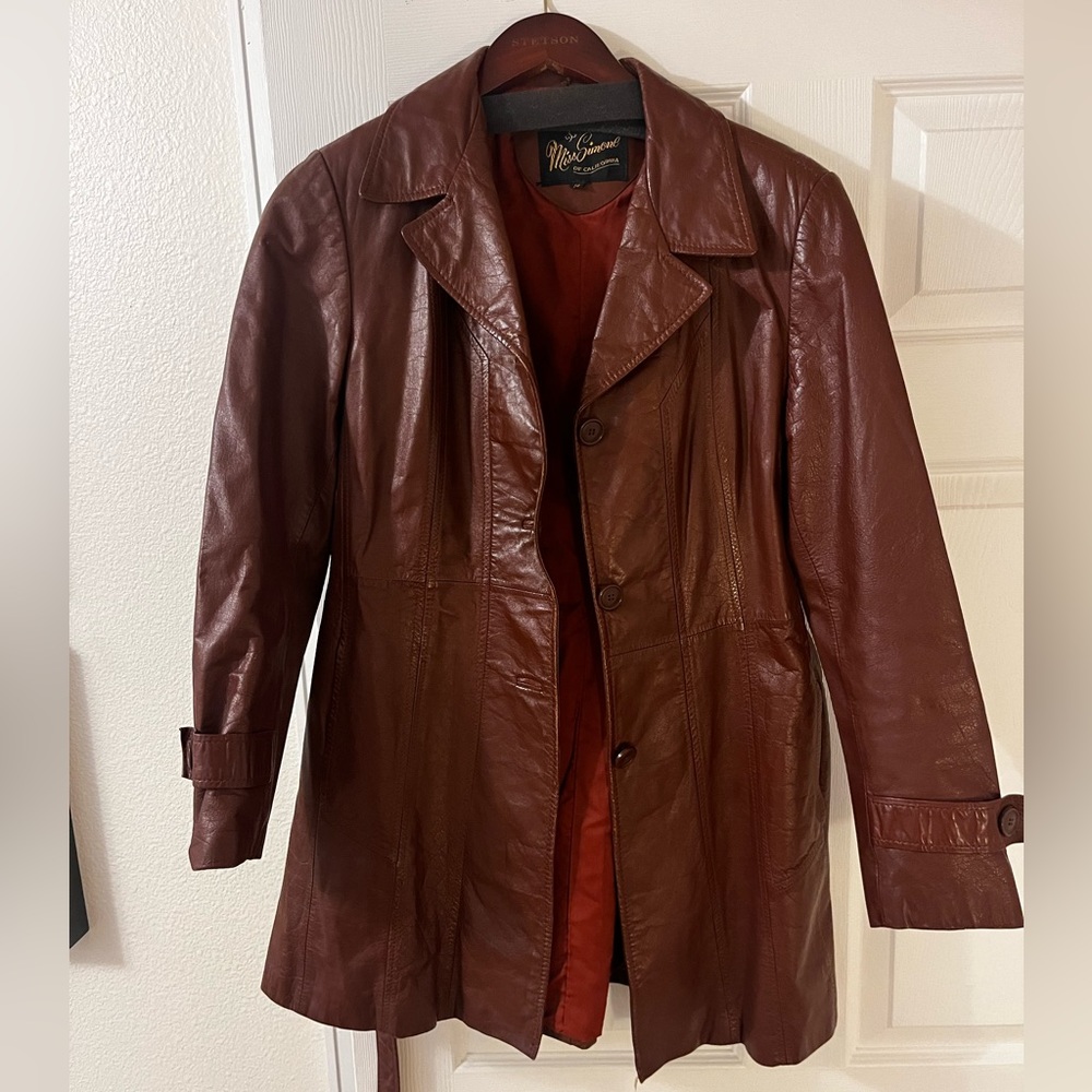 Miss Simone vintage leather jacket